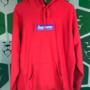 Supreme Box Logo Hoodie Red